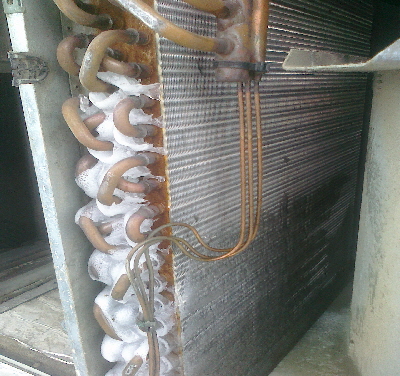 Frozen evaporator 2