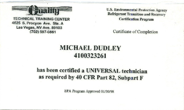 EPA CERT